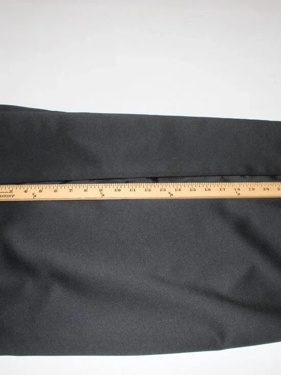 Alex Evenings Skirt Sz 6 Black Satin Leg Slit Lined Polyester Acetate Skirt - Picture 8 of 9